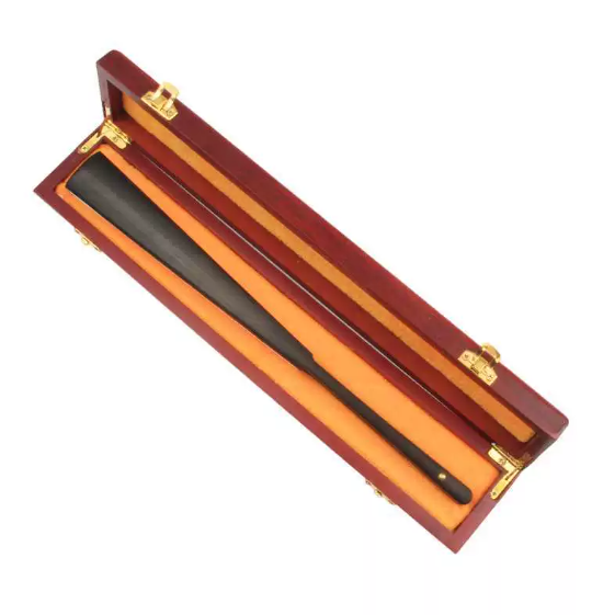 10 inch Xuan Paper Hand-Folding Fan Imitation Wooden Box 