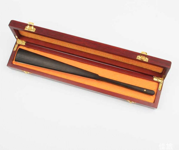 10 inch Xuan Paper Hand-Folding Fan Imitation Wooden Box 