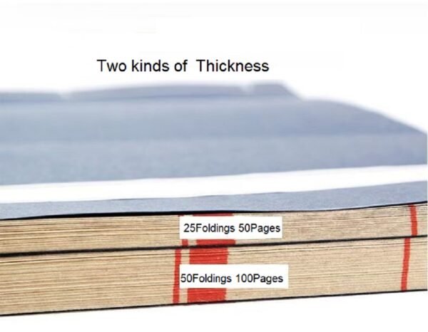 Xuan Paper Art Paper  Half Ripe Calligraphy Pratice Tally Book Art Stationary Supplies Traditional Thread Sewing Finanical Business Book attendance book