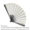 10# Xuan Paper Rice Paper Folding Bamboo Fan for painting calligraphy Artworks