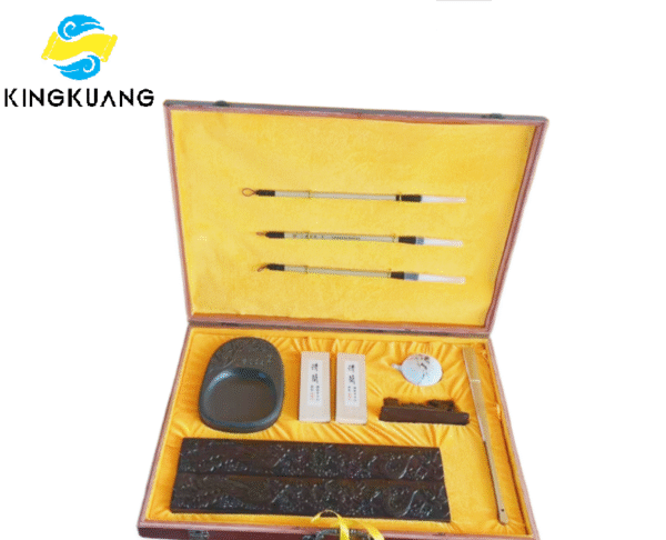 02 Four Treasures of Ancient Study of Xuan Paper Brush Pen Ink-Stick Ink Stone