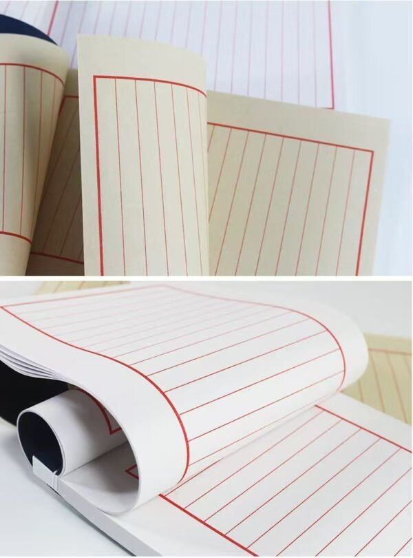 Xuan Paper Art Paper  Half Ripe Calligraphy Pratice Tally Book Art Stationary Supplies Traditional Thread Sewing Finanical Business Book attendance book