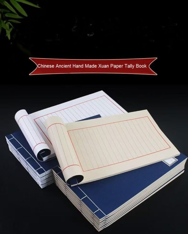 Xuan Paper Art Paper  Half Ripe Calligraphy Pratice Tally Book Art Stationary Supplies Traditional Thread Sewing Finanical Business Book attendance book