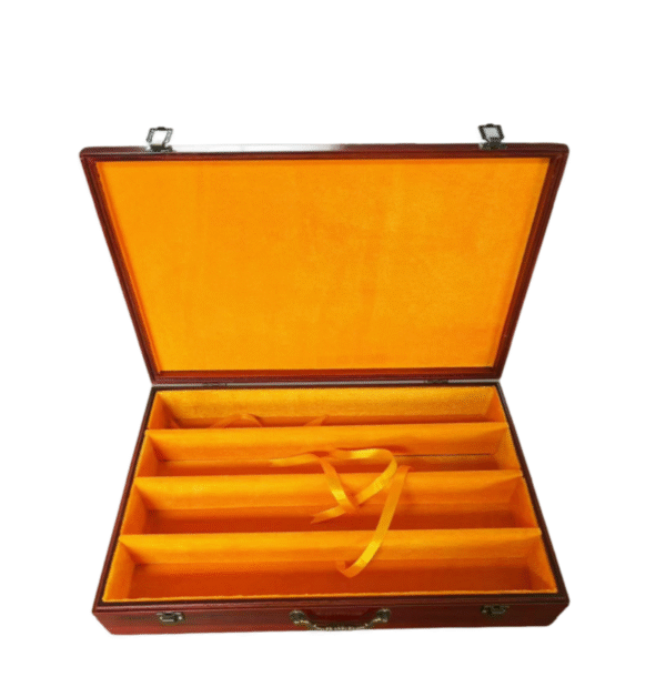 Xuan Paper Camphor wood Red Color Jewelry Box Painting Calligraphy Hand Scrolls 4pcs/set. Case