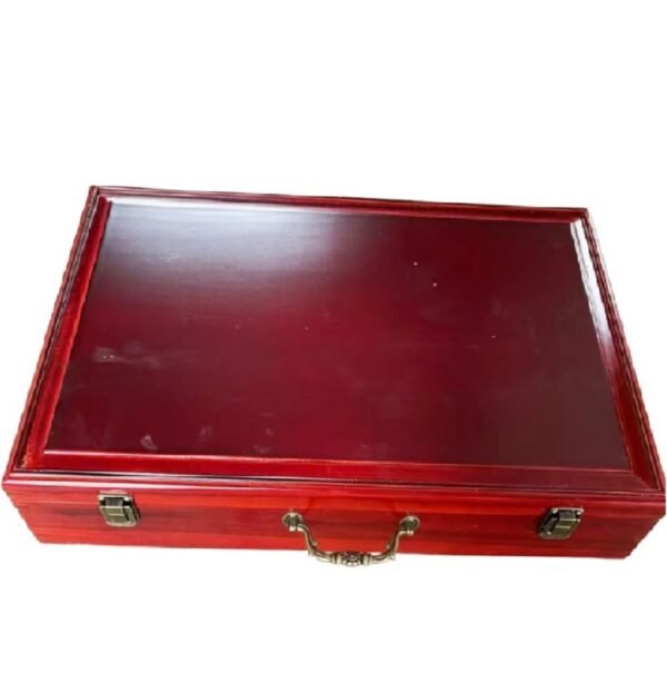 Xuan Paper Camphor wood Red Color Jewelry Box Painting Calligraphy Hand Scrolls 4pcs/set. Case