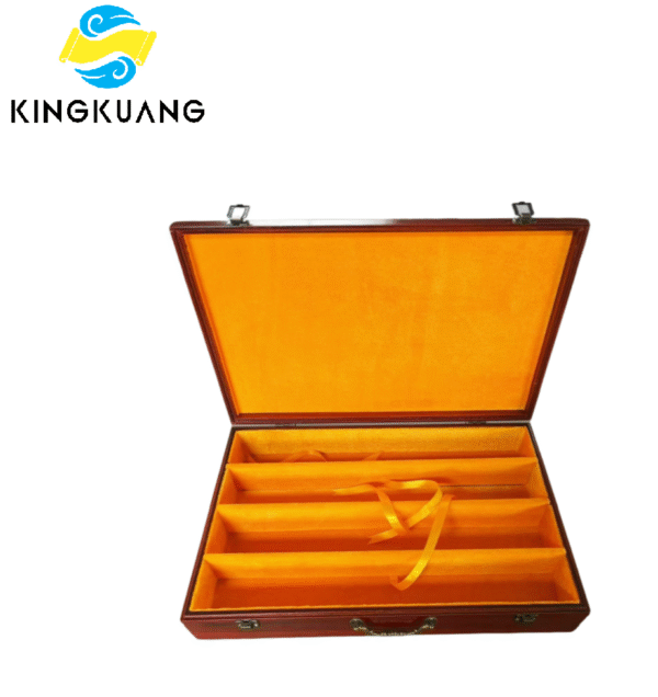 Xuan Paper Camphor wood Red Color Jewelry Box Painting Calligraphy Hand Scrolls 4pcs/set. Case