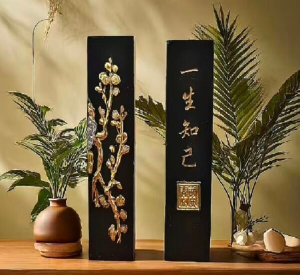 C5 The Chinese Four Treasures of Ancient Study Camphor Wood Collection Package Box Gift Set