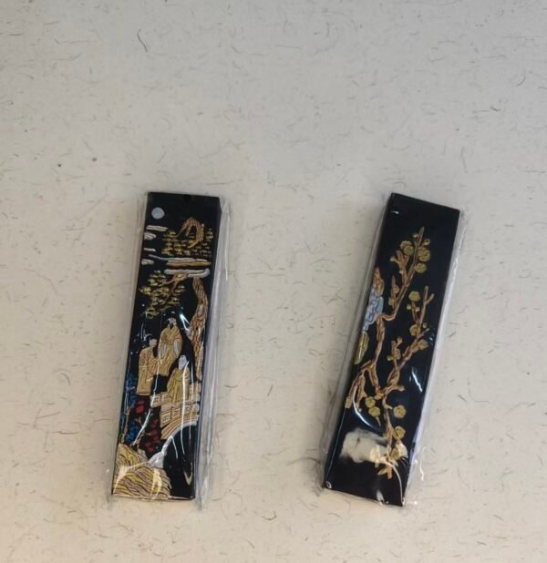 C7 The Chinese Four Treasures of Ancient Study Camphor Wood Collection Package Box Gift Set