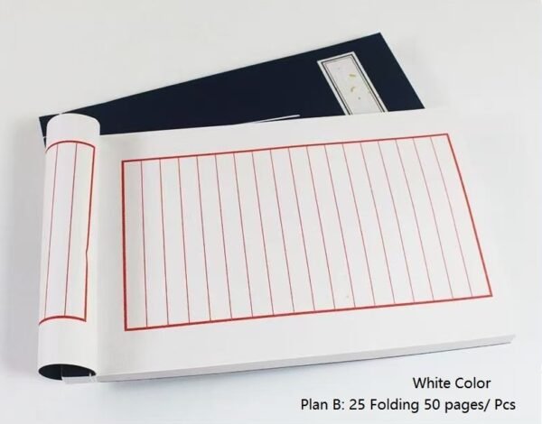 Xuan Paper Art Paper  Half Ripe Calligraphy Pratice Tally Book Art Stationary Supplies Traditional Thread Sewing Finanical Business Book attendance book