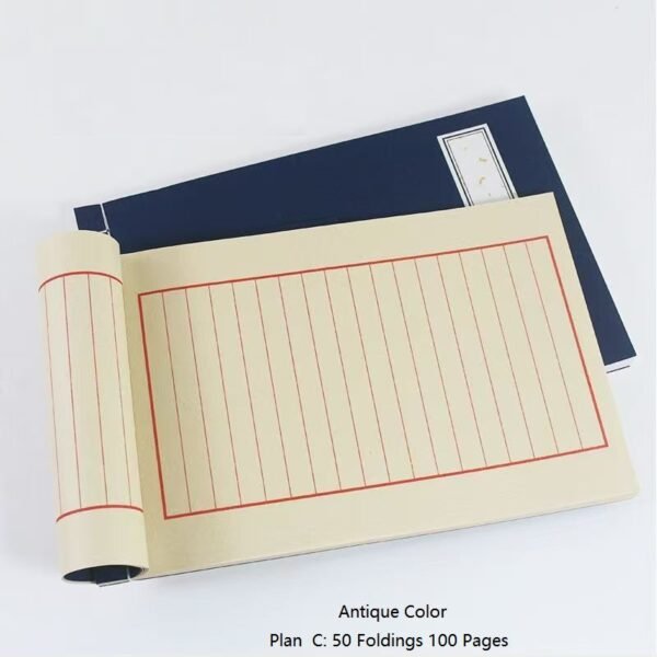 Xuan Paper Art Paper  Half Ripe Calligraphy Pratice Tally Book Art Stationary Supplies Traditional Thread Sewing Finanical Business Book attendance book