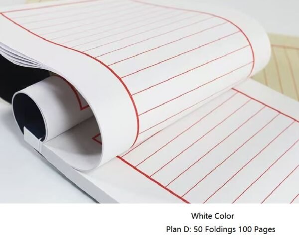 Xuan Paper Art Paper  Half Ripe Calligraphy Pratice Tally Book Art Stationary Supplies Traditional Thread Sewing Finanical Business Book attendance book