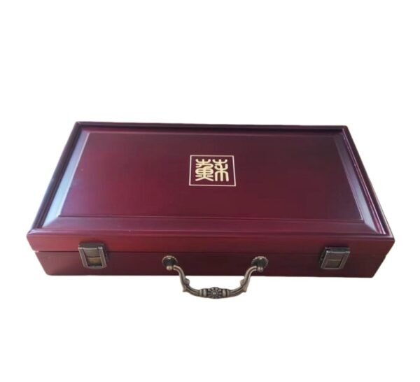 32.5*16.5cm Xuan Paper Painting Calligraphy Booklet  Red Wood Jewelry Gifts Package Box