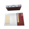 32*16cm  Xuan Paper Shakyo Paper Brochure Booklet Ablum Collection Gift Artworks Box Sets of The Heart Sutra Camphor Wood Red Color Box Package Articrafts.