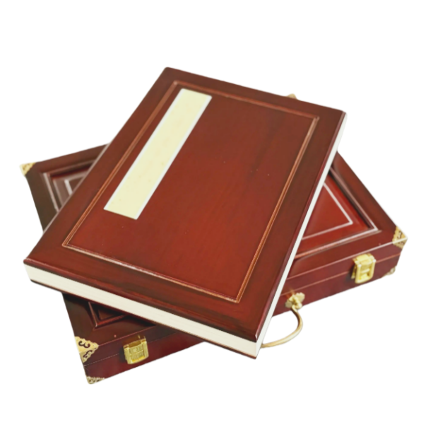 35*25*4.5cm Xuan Paper Art Paper Sumi-E Painting Paper Booklet Camphor wood Red Color Box