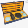 Four Treasure of Study Chinese Ink Brush Ink Stone Ink Pad Paste Ink Seal Student Basic Practice Calligraphy Painting for artworks Brocade Box Package
