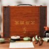 003 Chinese Sumi-E Painting Calligraphy Four Treasures of Study Art Painting Tool Collection Storage Box Solid Wood Box