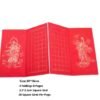 30*15cm Red xuan paper art Shakyo paper calligraphy paper artworks creation products writing painting paper The Heart Sutra Paper Box Sets Song Brocade Face Booklet