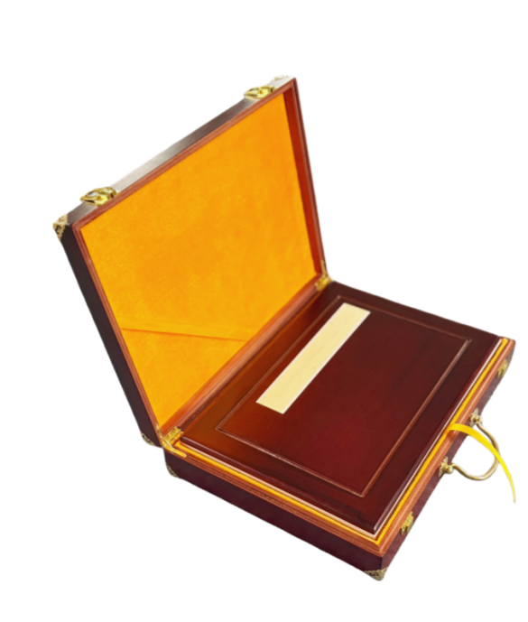 35*25*4.5cm Xuan Paper Art Paper Sumi-E Painting Paper Booklet Camphor wood Red Color Box