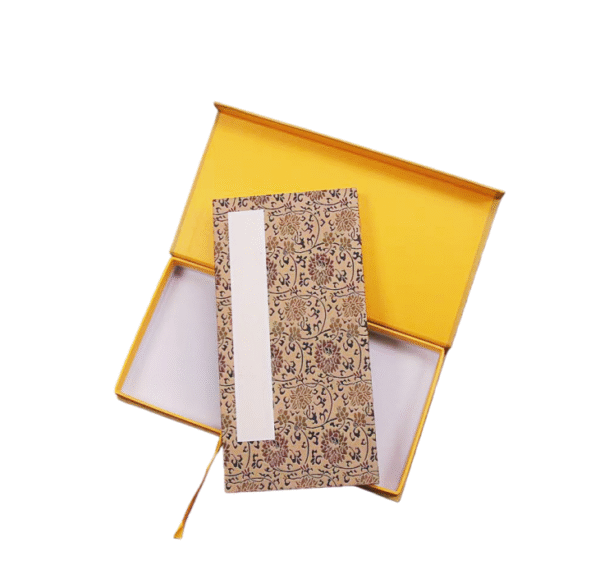 30*15cm Red xuan paper art Shakyo paper calligraphy paper artworks creation products writing painting paper The Heart Sutra Paper Box Sets Song Brocade Face Booklet