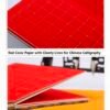 30*15cm Red xuan paper art Shakyo paper calligraphy paper artworks creation products writing painting paper The Heart Sutra Paper Box Sets Song Brocade Face Booklet