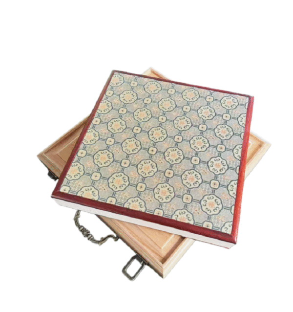 25*25cm  Art Paper Ablum Handmade Sumi -E Painting Paper Booklet for Painting Calligraphy Daoism Classics Scriptures Ablum Booklet Camphor Wood Box