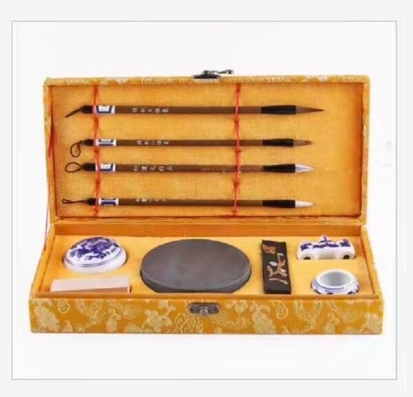 1002(2) 26.5 rmb Traditional Calligrapher's Tools: Comprehensive Stationery Pack Set Including Ink Stones & Pads for Enthusiasts Four Treasures of Study Chinese Ink Brush