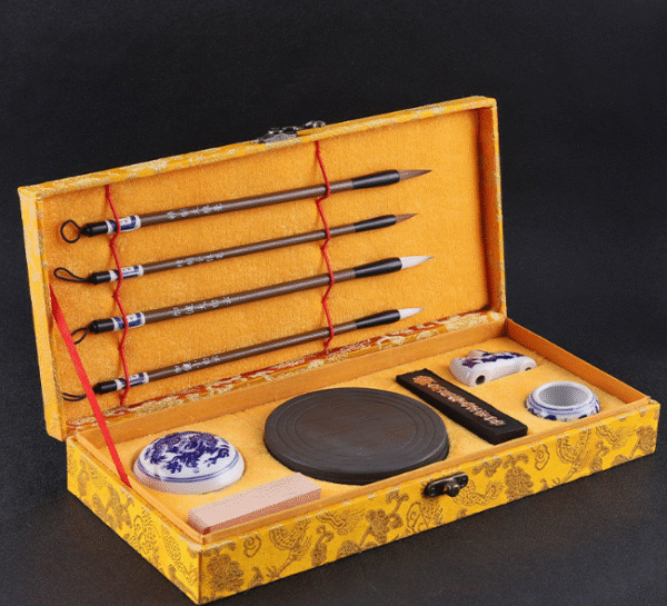 1009 Traditional Calligrapher's Tools: Comprehensive Stationery Pack Set Including Ink Stones & Pads for Enthusiasts Four Treasures of Study Chinese Ink Brush