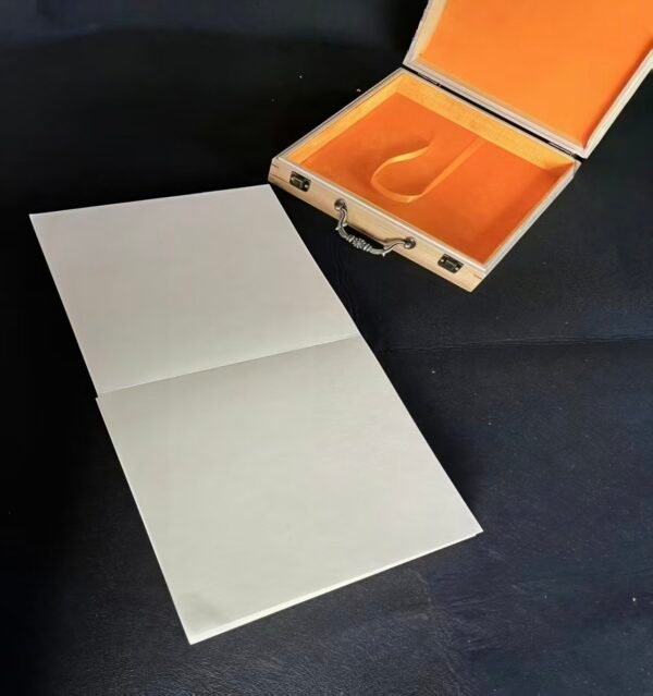 25*25cm  Art Paper Ablum Handmade Sumi -E Painting Paper Booklet for Painting Calligraphy Daoism Classics Scriptures Ablum Booklet Camphor Wood Box