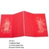 30*15cm Red xuan paper art Shakyo paper calligraphy paper artworks creation products writing painting paper The Heart Sutra Paper Box Sets Song Brocade Face Booklet