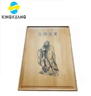 45*32cm Chinese Xuan Paper Ancient Color Booklet Camphor Wood Mounted Box Gifts for Writing <The Analects of Confucius >