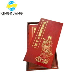 Xuan Paper Rice Paper  Shakyo Sutra HanJi  Shodo Calligraphy of brochure Yellow sandalwood Gift Package Box