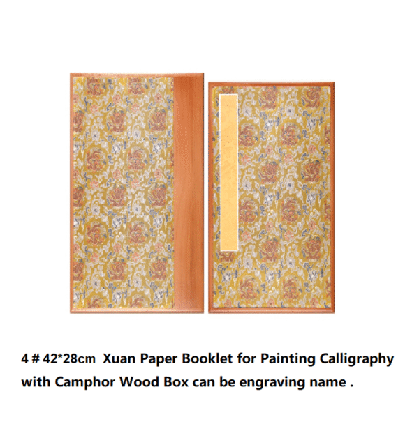 5 # xuan paper booklet for painting calliraphy camphor wood box sets gift