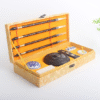 Four Treasure of Study Chinese Ink Brush Ink Stone Ink Pad Paste Ink Seal Student Basic Practice Calligraphy Painting for artworks Brocade Box Package