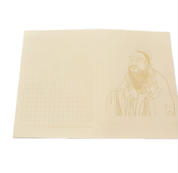 45*32cm Chinese Xuan Paper Ancient Color Booklet Camphor Wood Mounted Box Gifts for Writing <The Analects of Confucius >