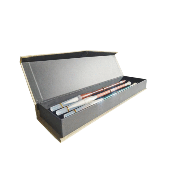 005 3pcs/ Lot Chinese Calligraphy Brush Pen Fine linen Magnet Box Set