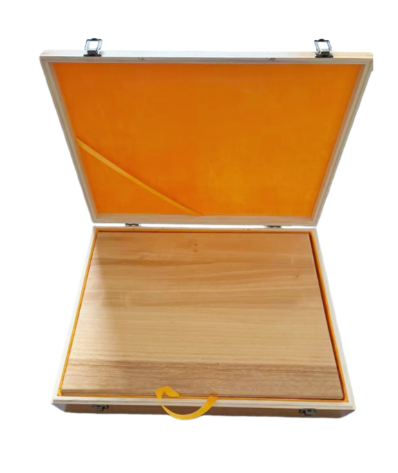 45*32cm Chinese Xuan Paper Ancient Color Booklet Camphor Wood Mounted Box Gifts for Writing <The Analects of Confucius >