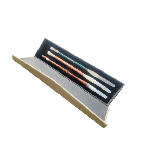 006 3pcs/ Lot Chinese Calligraphy Brush Pen Fine linen Magnet Box Set