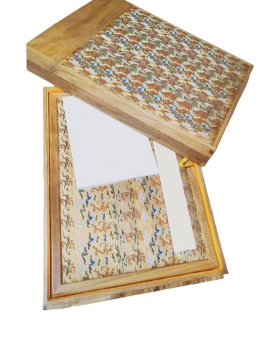 36*24cm Xuan Paper Art Paper Painting Paper Booklet Camphor wood box sets