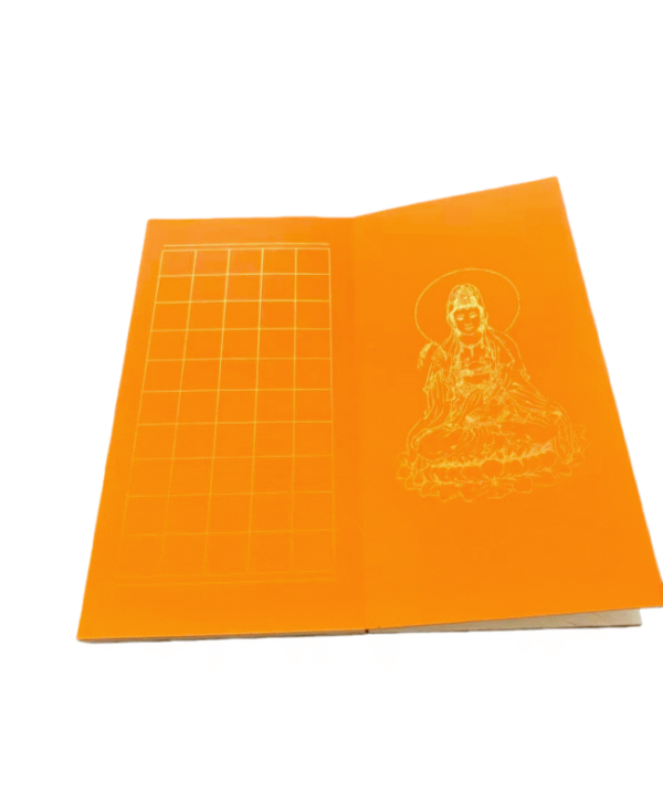 Xuan Paper Rice Paper  Shakyo Sutra HanJi  Shodo Calligraphy of brochure Yellow sandalwood Gift Package Box