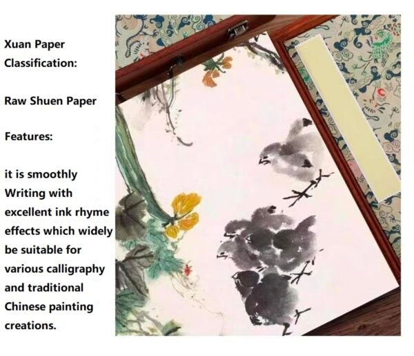 008 32*23cm Xuan Paper Booklet Rosewood Box Set Gift for painting calligraphy