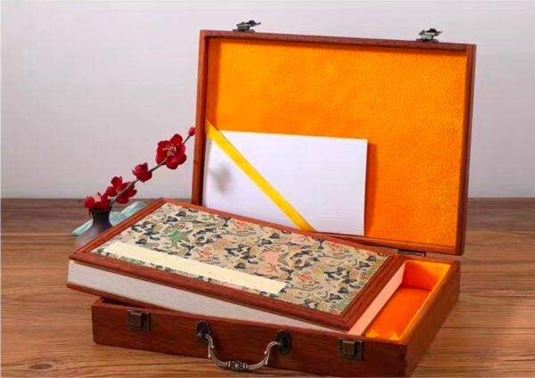 010 32*23cm Xuan Paper Booklet Rosewood Box Set Gift for painting calligraphy