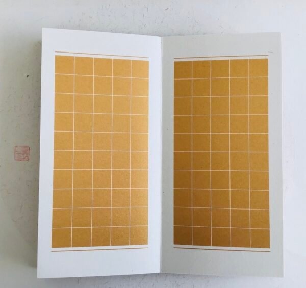 Xuan Paper Rice Paper  Shakyo Sutra HanJi  Shodo Calligraphy of brochure Yellow sandalwood Gift Package Box