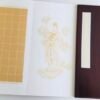 Xuan Paper Rice Paper  Shakyo Sutra HanJi  Shodo Calligraphy of brochure Yellow sandalwood Gift Package Box