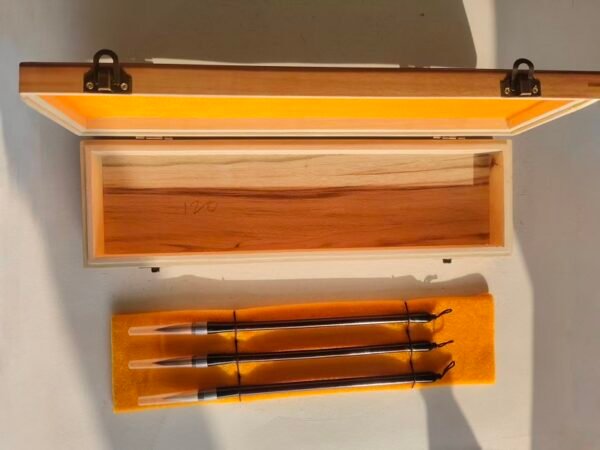 1005 Chinese Xuan Writing Brush Camphor Wood Box Sets 3pcs/set Gifts
