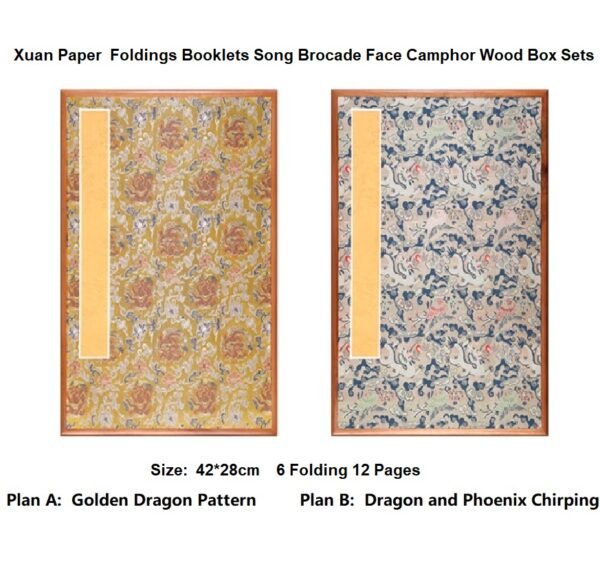 5 # xuan paper booklet for painting calliraphy camphor wood box sets gift