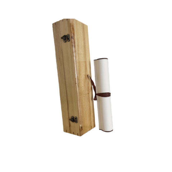 Xuan Paper Chinese Hanji Shodo Painting Kanji Calligraphy Hand Scroll Camphor Wooden Box