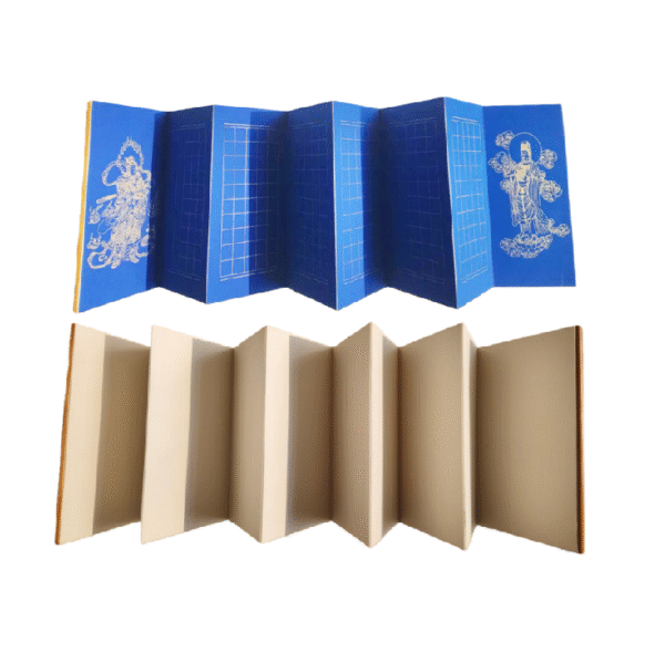 30*15cm Xuan Paper Booklet Heart Sutra Paper Shakyo Paper Brochure camphor wood box gift sets