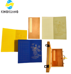 30*15cm Xuan Paper Booklet Heart Sutra Paper Shakyo Paper Brochure camphor wood box gift sets