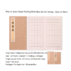 32*16cm Xuan Paper Calligraphy Paper Square Gird Booklet Box Set for Writing  < Qian Zi Wen>  <Chu Shi Biao>  <Teng Wang Ge Xu > < Zhu Zi Jia Xun >