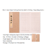32*16cm Xuan Paper Calligraphy Paper Square Gird Booklet Box Set for Writing  < Qian Zi Wen>  <Chu Shi Biao>  <Teng Wang Ge Xu > < Zhu Zi Jia Xun >